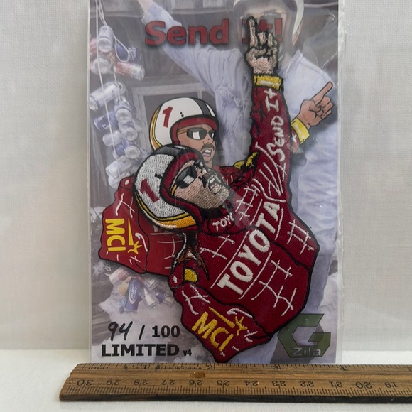 Racing Embroidered Patch - Red - Picture 1 of 1